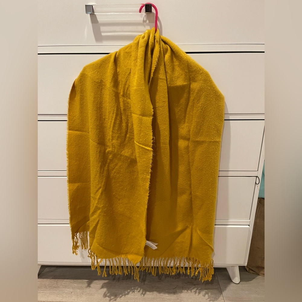 H&M Shawl/Scarf Mustard yellow. (Scarves)